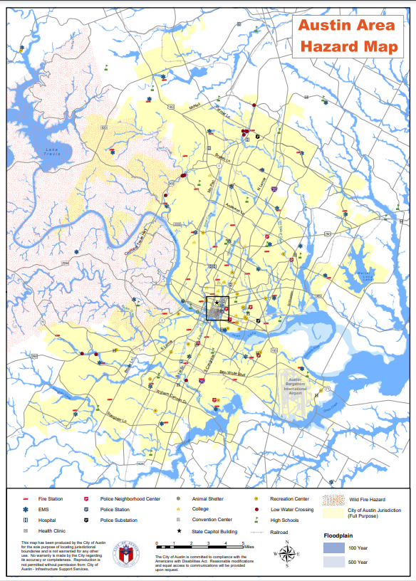 Austin's flood river basin